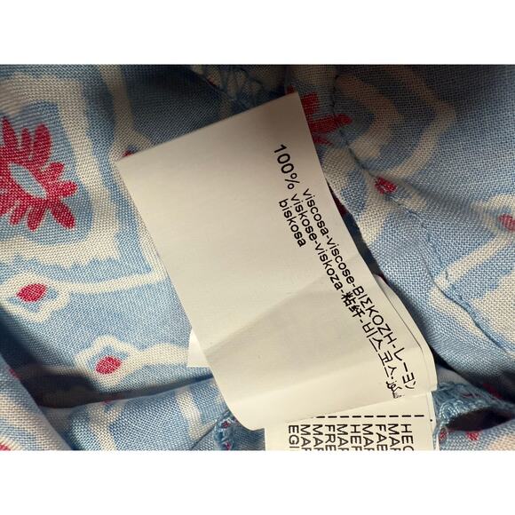 Zara Printed Tunic‎ Dress Size Small Blue Pink NWT - Picture 15 of 15